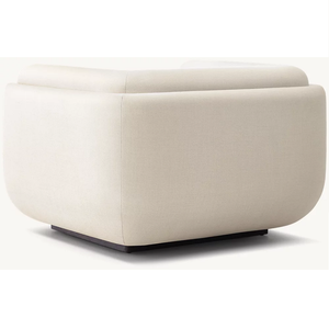 Sedia Singola dal Design Moderno con Telaio <span class=keywords><strong>in</strong></span> <span class=keywords><strong>Legno</strong></span> Massello, Colore Personalizzabile, Poltrona Relax per Soggiorno - Product Image 4