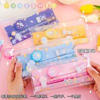 Rentrée des classes Cadeaux dessin animé mignon astronaute crayon gomme papeterie Kit pour enfants