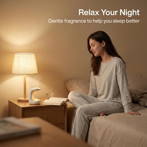 Lampe de table en céramique pour aromathérapie, diffuseur d'huiles essentielles, ornement artistique, bougeoir d'ambiance pour chambre à coucher - Product Image 6