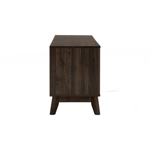 ตู้วางทีวี HIRADO สีโกโก้วอลนัท ขนาด 1.8 เมตร แข็งแรงทนทาน ดีไซน์หรูหรา โทนสีไม้เข้ม เหมาะสำหรับห้องนอนและห้องนั่งเล่นที่ต้องการความเรียบร้อย - Product Image 4