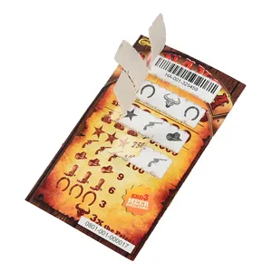 Professional lottery supplier seal Cards printing pull tab ticket manufacture pull tabs and break open lottery tickets