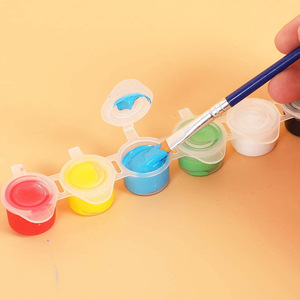 No tóxico MSDS certificado Color personalizado 3ml 5ml DIY pintura acrílica lavable <span class=keywords><strong>pasta</strong></span> creativa juguetes al por mayor niños marca EABOR plástico - Product Image 4