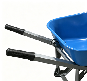 Utility Wheelbarrow Metal Frame Single Wheel for Garden Construction <b>Transport</b> Load Capacity 200 kg - Product Image 2