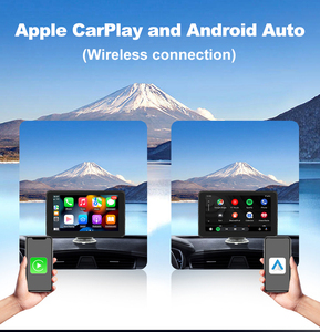 7inch xách tay không dây Carplay Apple PND DVR Xe Màn hình kép ghi âm Dash máy ảnh - Product Image 4