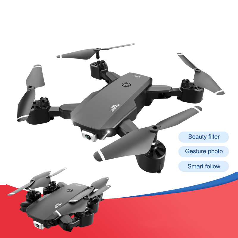 Мини-Дрон Радиоуправляемый квадрокоптер складной удерживающий высоту Безголовый Wi-Fi HD-камера Дистанционное управление очень легко летать для тренировок