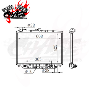 Radiador de aluminio para coche para Honda Passport Isuzu Rodeo/Vehicross 8970849240 - Product Image 2