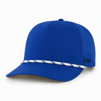 Casquettes de baseball de luxe personnalisées avec logo brodé, coque structurée, perforations laser ventilées, visière pré-courbée, OEM