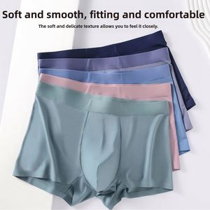 80S Modal Men's Mid-rise Business Underwear Solid Color Antibacterial Breathable Men's Seamless Briefs & <b>Boxers</b> Wholesale - Product Image 2