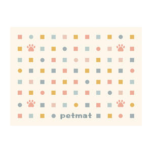 Tapete Geométrico Rectangular de Tierra de Diatomeas para Mascotas, Reutilizable, Lavable, Antideslizante, para Alimentación, Descanso y Entrenamiento - Product Image 3