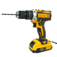 Fournisseur professionnel Ensemble de perceuse sans fil 21V Outil électrique à brosse OEM personnalisé avec mandrin sans clé