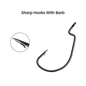 Tête de gabarit sans mauvaises herbes de haute qualité tailles multiples têtes de gabarit de balle lisses et durables hameçons d'appâts de natation crochet de pêche en acier à haute teneur en carbone - Product Image 6