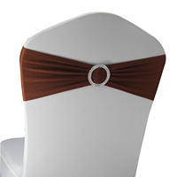 BS00136 décoration de ceintures de chaise de fête de mariage Polyester de haute qualité en bébé bleu Style moderne prix de gros moins cher