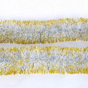 Hot Selling 2M*9Cm <b>Pink</b> Christmas PET Tinsel Garland with Custom Logo - Product Image 4