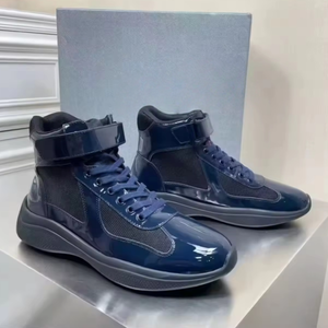 รองเท้าลำลองหนังดีไซน์หรูหรา แฟชั่นตาข่ายระบายอากาศ รองเท้าผ้าใบผู้ชายผู้หญิง รองเท้ากีฬาลำลอง รองเท้าวิ่งเดินแบบหุ้มข้อสูง - Product Image 2