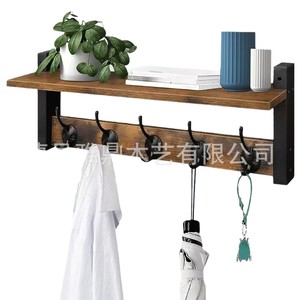 Étagère murale en bois transfrontalière, décoration intérieure de grande valeur, ornement de salon, support simple en bois pour clés - Product Image 5