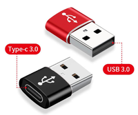 Puerto adaptador USB a tipo C Hembra PD Convertidor de cable de carga rápida Banco de carga TYP C