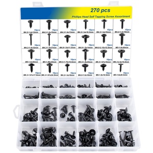 Kit surtido de arandelas de tornillo autorroscantes de cabeza de tornillo de carrocería automotriz de 270 piezas - Product Image 2