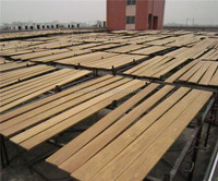 Pont écologique en teck en bois massif, plancher en teck, offre spéciale