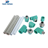 Raccords de tuyauterie OEM PP PPR 20mm 25mm 32mm haute pression anti-corrosion : Union, Raccord fileté, Té, Coude
