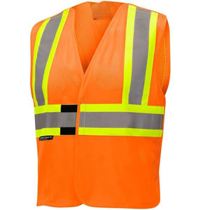Ropa de trabajo de alta visibilidad naranja sólido personalizable para hombre de la mejor calidad, monos estampados de manga larga, chaquetas, fábrica de Bangladesh - Product Image 5
