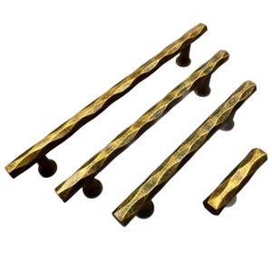 Popular Zinc Alloy Modern Distressed Bronze Solid Durable <b>Cabinet</b> Door Drawer <b>Knob</b> Single Double Hole Furniture Wardrobe Handle - Product Image 5