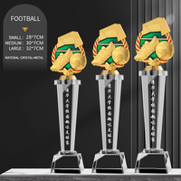 Trophées de tournois de football personnalisés Cérémonies de remise de prix Trophées d'événements sportifs Trophées en cristal personnalisables