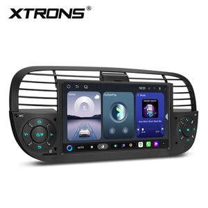 Lecteur multimédia automobile Android 15 noir 7 pouces pour Fiat 500 2007-2015 4+64 Go QLED DQ7603 DSP Sortie coaxiale RCA 4G mondiale XTRONS - Product Image 2