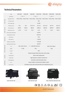 ELEJOY IP 67 500W balcone Smart Grid <span class=keywords><strong>Microinverter</strong></span> monofase Stand con WIFI Mobile APP balcone potere Micro Inverter - Product Image 5