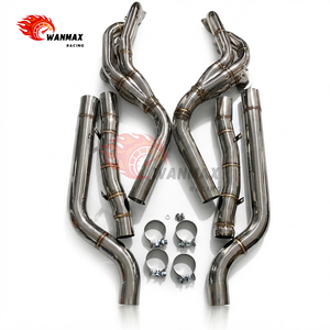 Collecteur d'échappement en acier inoxydable sur mesure, <span class=keywords><strong>prix</strong></span> usine de gros, compatible avec le moteur Mercedes Benz W204 <span class=keywords><strong>C63</strong></span> <span class=keywords><strong>AMG</strong></span> M156 6.2L V8 - Product Image 2