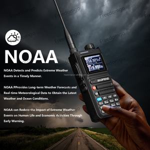 Talkie-walkie analogique bidirectionnel BF-UV26 10W avec portée de 10 km, 999 canaux, alertes météo NOAA, réception GPS et FM - Product Image 3