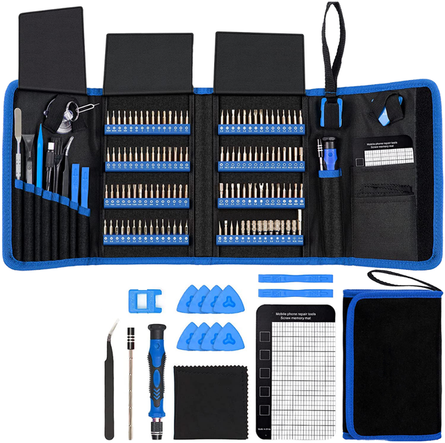 142 1 Professional OEM Phillips Chrome Plastic Electronic Repair Tool Kit CR-V Steel Screwdriver Set for iPhone MacBook DIY