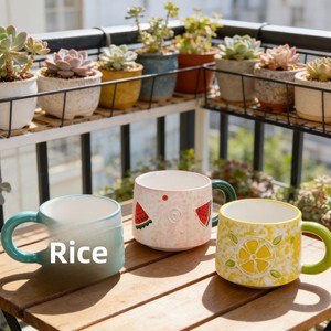 Taza de Desayuno/Café Pintada a Mano, Taza Creativa <span class=keywords><strong>para</strong></span> Leche y Avena, Taza <span class=keywords><strong>para</strong></span> Té de la Tarde <span class=keywords><strong>para</strong></span> Mujer, Diseño Lindo de Frutas, Apta <span class=keywords><strong>para</strong></span> Microondas, Moderna - Product Image 3