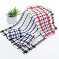 FF3379 Plaid Plaque Verre Torchon Vaisselle Lavage Séchage Chiffon De Nettoyage Rag Lint Free Super Absorbant Cuisine Torchon