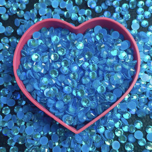 延陀珠光冰SS20荧光霓虹AB玻璃水钻非修补平背水晶14件每袋机切割 - Product Image 3