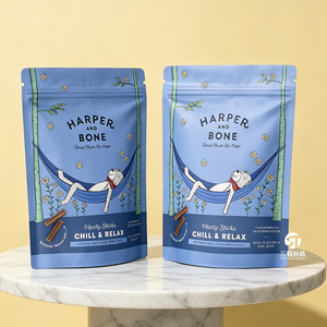 Bolsas personalizadas impresas para snacks de mascotas, tipo stand-up con cierre, a prueba de humedad, de papel de aluminio, para envasado de comida para perros, MOQ bajo. - Product Image 4
