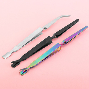 Venta al por mayor de fábrica de nuevos cortaúñas de acero multifuncionales de doble punta para extensión y modelado de uñas de gel UV - Product Image 1