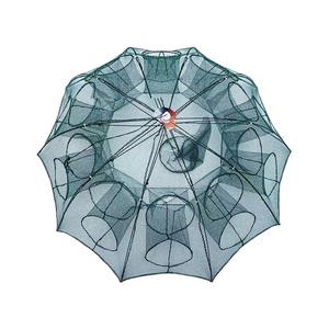 Nasse <span class=keywords><strong>de</strong></span> pêche télescopique automatique pliable portable en nylon à double nœud pour la pêche au smelt - Product Image 1