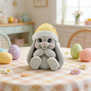 Moules en silicone pour bougies en forme de lapin, moule à gâteau au chocolat en forme de lapin, moule en silicone pour Pâques, moule en silicone pour résine époxy, savon, cire, décoration artisanale - Product Image 2