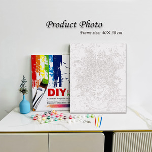 Beautiful Modern flower style DIY Painting by Numbers Customizable 5D Landscape <b>for</b> Adults and Kids - Product Image 2