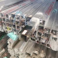 Tube carré en acier inoxydable à section creuse SS201 304 316 430 20*20 30*30 40*40 15*15 40*60 pour la construction
