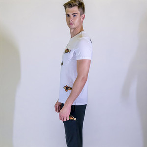 Camisetas de Algodón Estampadas para <span class=keywords><strong>Club</strong></span> <span class=keywords><strong>Social</strong></span>, Camisetas de Algodón Peinado con Cuello Redondo, Camisetas Bella Canvas - Product Image 3