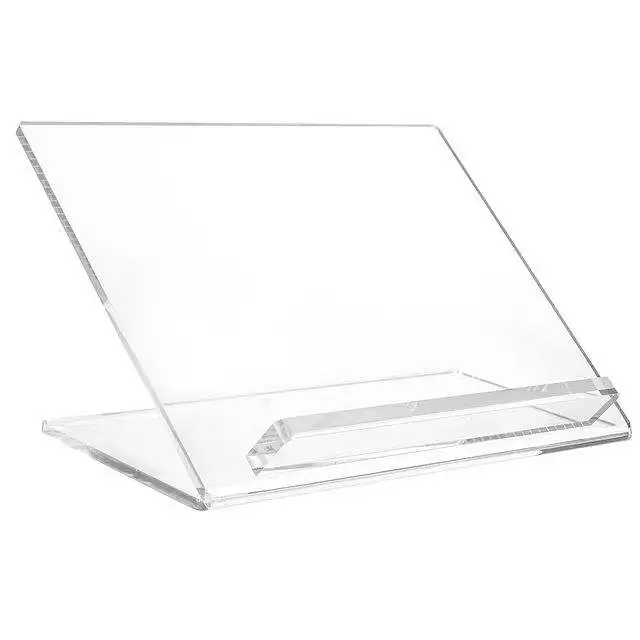 JFM Custom Clear Lucite Tabletop Gift stand With Color Tabletop Jewish Book Stand Acrylic Lucite Shtender