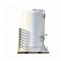 Tanque de Almacenamiento Criogénico Vertical Integrado Usado con Vaporizador de Recipiente a Presión, Construcción de Acero al Carbono, 1 Año de Garantía