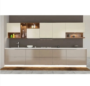 Muebles de Cocina Modernos de Alta Gama, Estilo Italiano, Laminado Blanco de Lujo, en Paquete Plano - Product Image 2