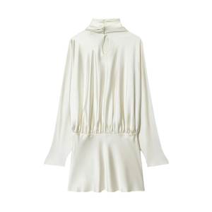 Gx61215 फैशन फॉल <span class=keywords><strong>2025</strong></span> बुटीक कपड़े महिलाओं लंबी आस्तीन साटन कपड़े - Product Image 3