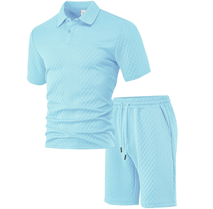 Nuova Camicia <span class=keywords><strong>Polo</strong></span> Estiva da <span class=keywords><strong>Uomo</strong></span> in Tessuto Jacquard, Edizione Sottile Casual Sportiva a Maniche Corte - Product Image 1