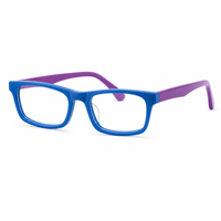 Montures de lunettes en acétate pour enfants, charnières à ressort, légères, carrées, pour l'école et les études (5-12 ans)