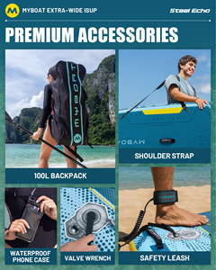 Planche de paddle SUP gonflable OEM <span class=keywords><strong>pas</strong></span> chère 11'6''*35''*6'' avec logo personnalisé, en Drop Stitch, pour Stand Up Paddle - Product Image 5