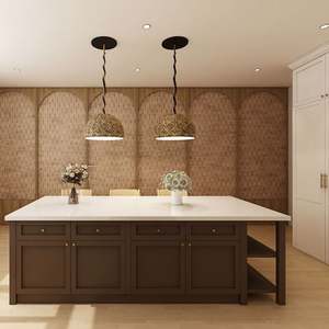 Cuisine moderne haut de gamme, modulaire, personnalisée, style shaker européen, en bois blanc et gris - Product Image 6