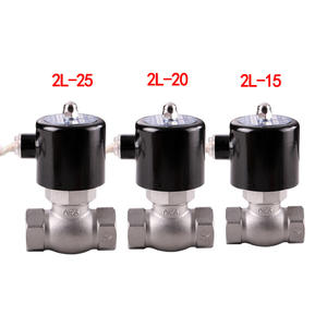 Venta Directa de Fábrica, Válvulas Solenoides de Acero Inoxidable Accionadas por Piloto 2L-15B, Válvulas Eléctricas para Gas/Líquido - Product Image 1
